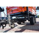 Remorque agricole 2,5T à deux essieux avec benne basculante et extensions grillagées 4FARMER | Traktor.com.pl