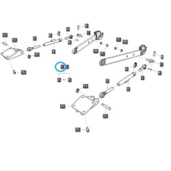 copy of Three-point arm stabilizer Cat I / RIGHT / LS MT3.35 / LS MT3.40 / LS MT3.50 / LS MT.60 / XRV RH / TRG896 / 40407143