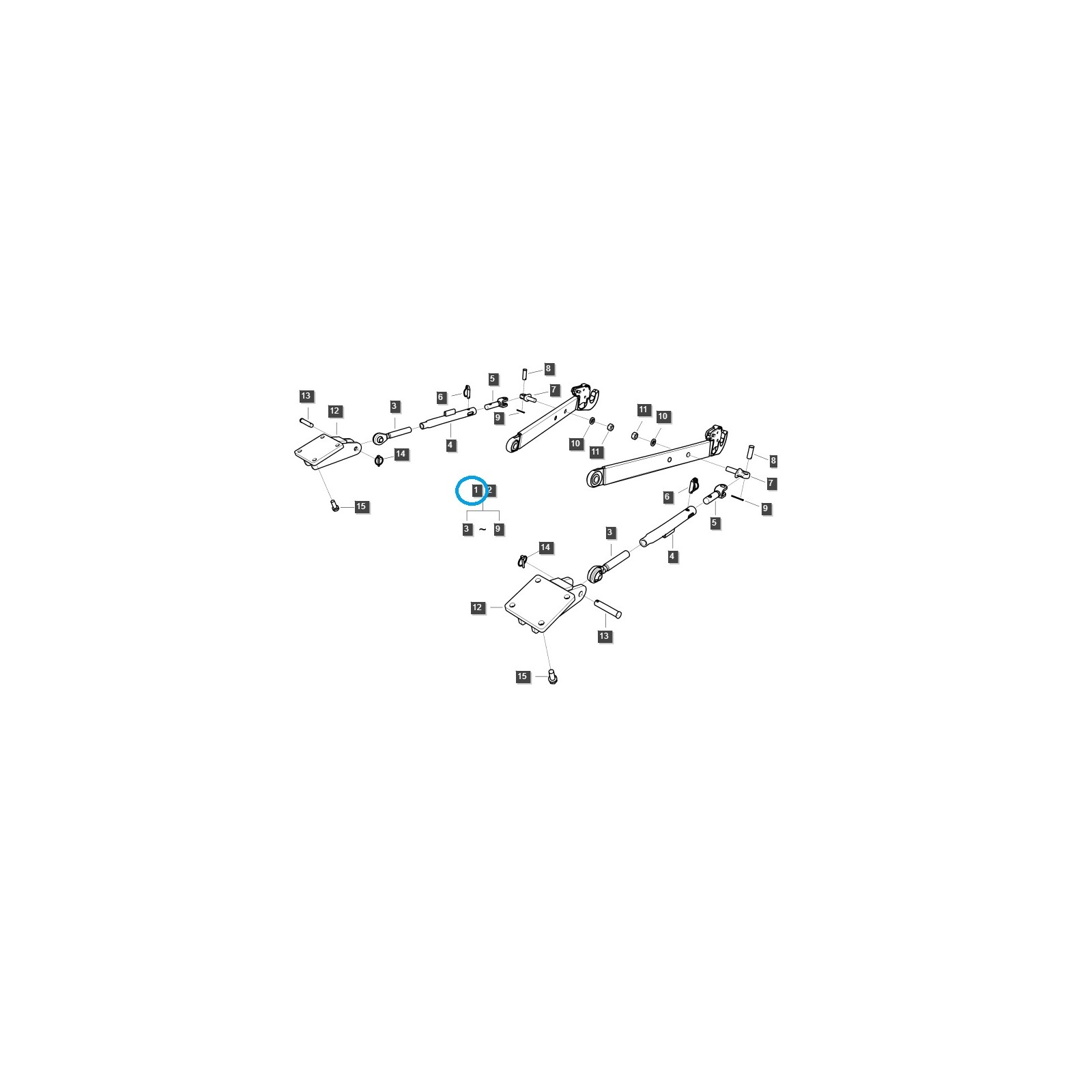 copy of Dreipunktarmstabilisator Kat. I / RECHTS / LS MT3.35 / LS MT3.40 / LS MT3.50 / LS MT.60 / XRV RH / TRG896 / 40407143