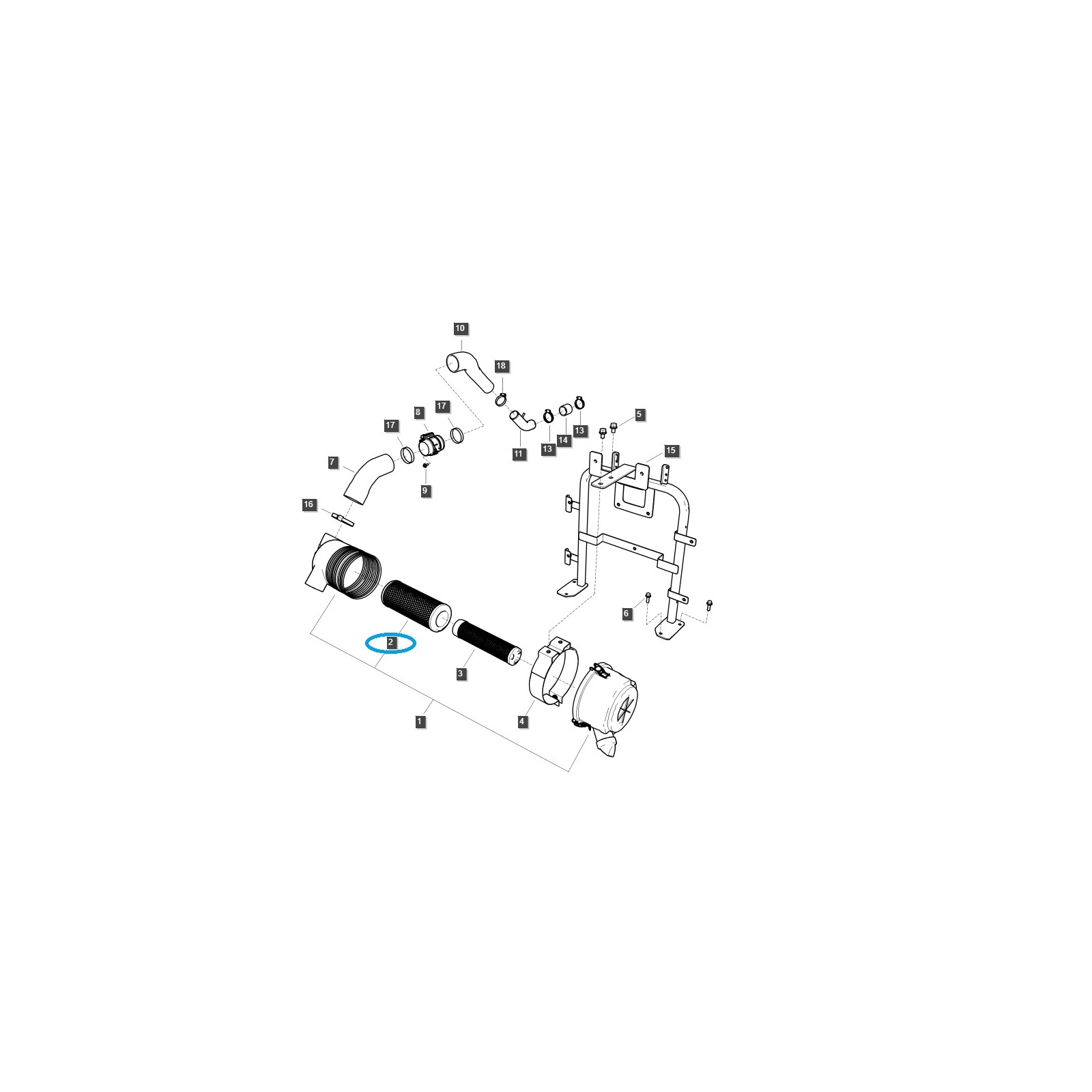 Filtr powietrza 35590501200 / LS Tractor / 40054151/ 40007944 / A5002060 / 40060254