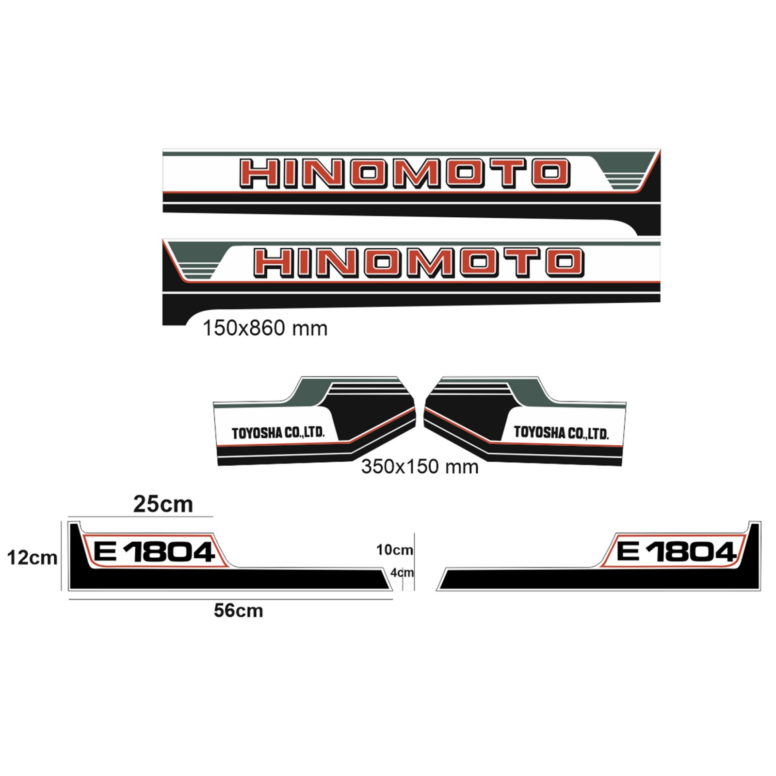 Samolepky Hinomoto E1804