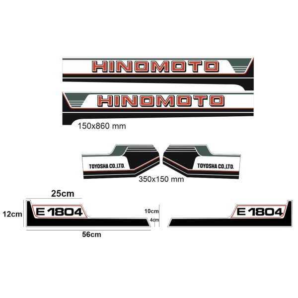 Samolepky Hinomoto E1804