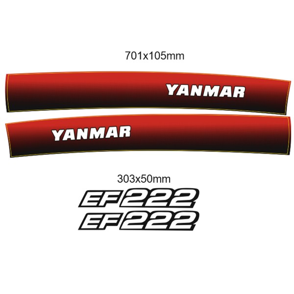 Samolepky Yanmar EF222