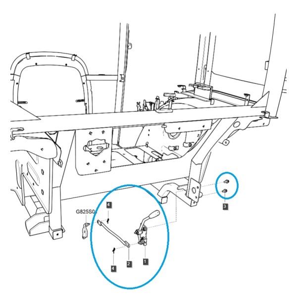 Externí ovládání tříbodového závěsu pro LS MT3