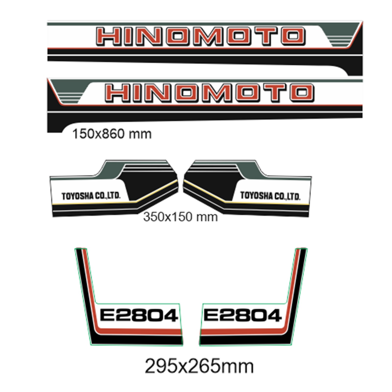 Samolepky Hinomoto E2804
