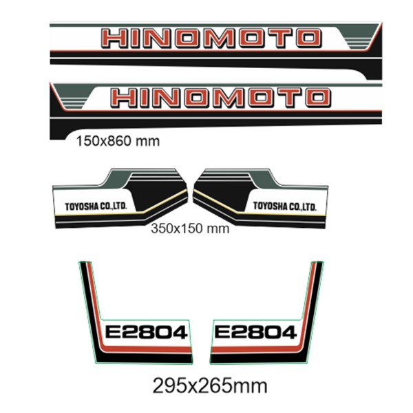 Naklejki Hinomoto E2804