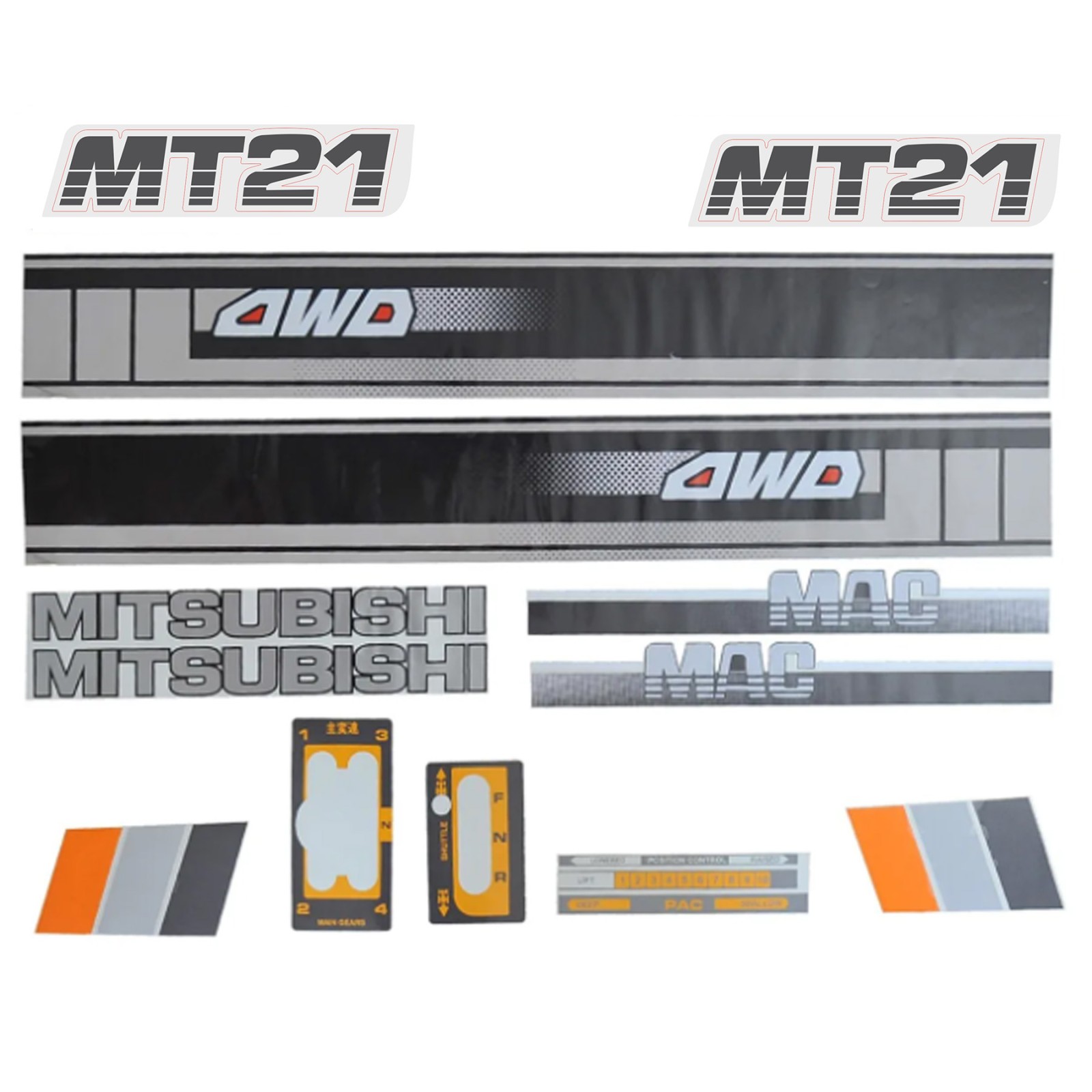 Mitsubishi MT23 stickers