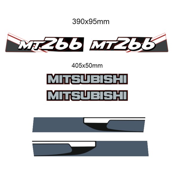 Samolepky na traktor Mitsubishi MT1601D