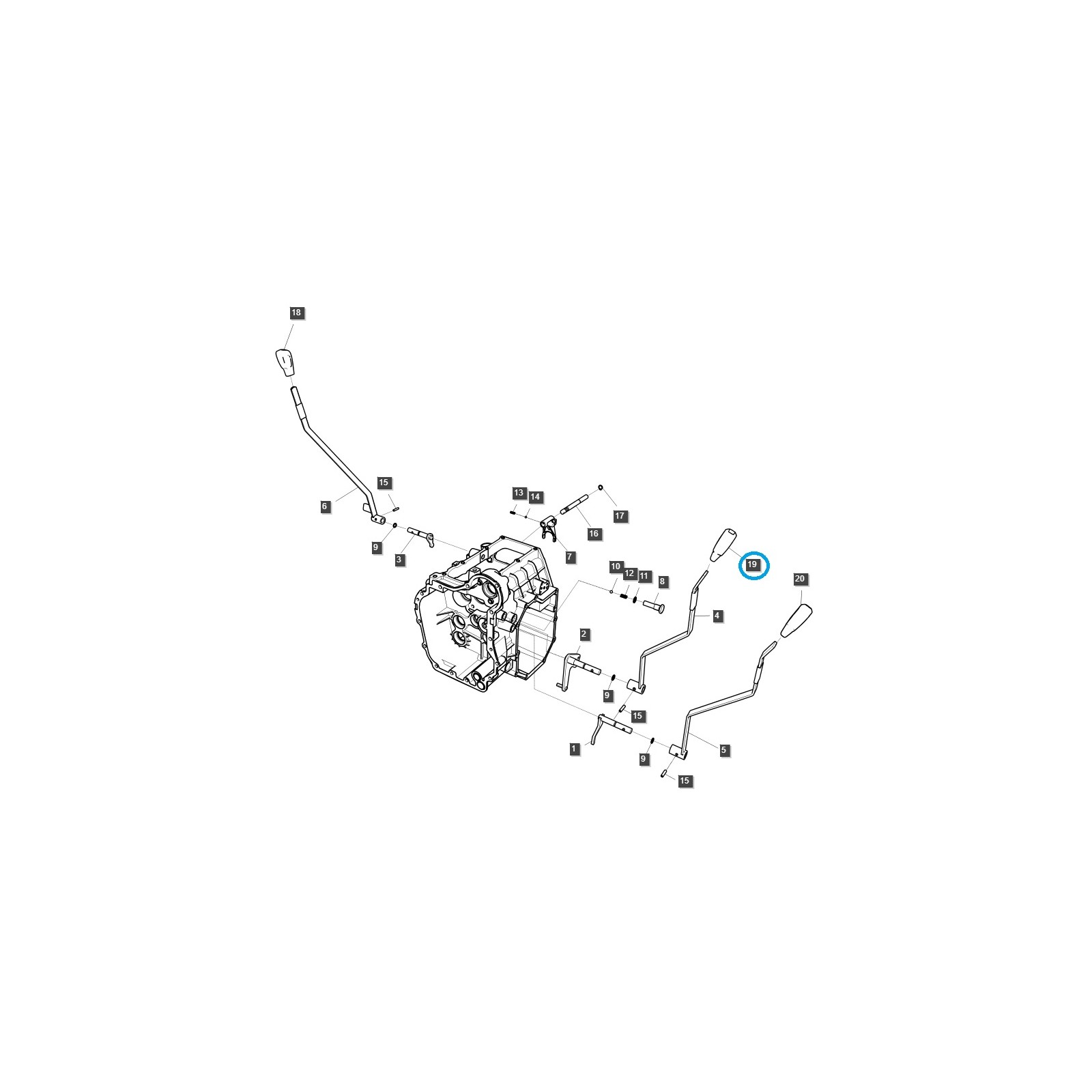 Schaltknauf / TRG292 / LS Traktor / 40558986