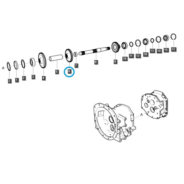 Ozubené kolo / R/DRV (39R) / TRG281 / Ls Traktor 40220407