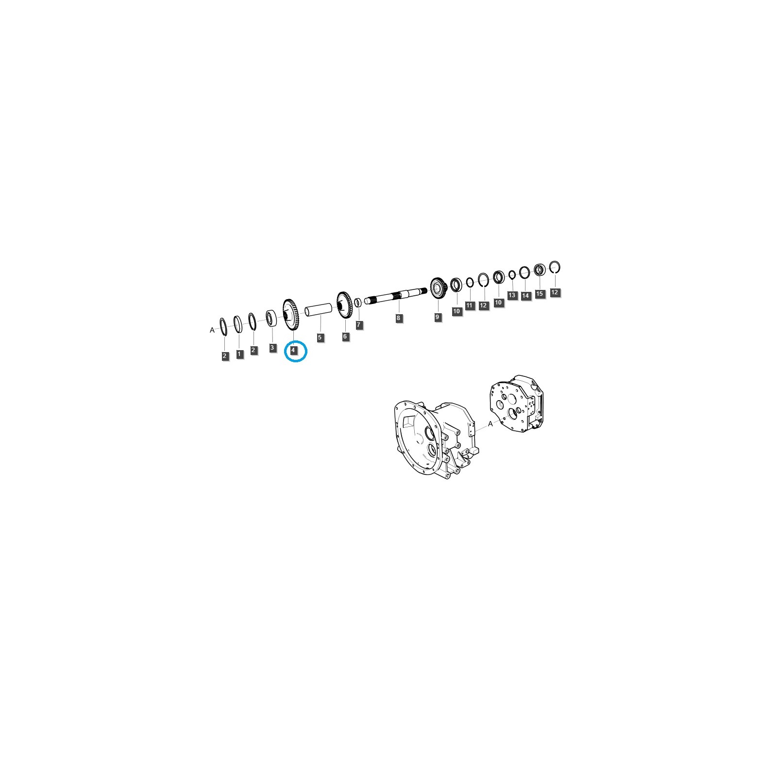 Gear sprocket / R/DRV(39R) / TRG281 / Ls Tractor 40220407