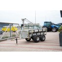 Forest trailer for quad with lift (ATV) KD-T03D for transporting timber 4FARMER