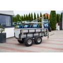 Forest trailer for quad with lift (ATV) KD-T03D for transporting timber 4FARMER