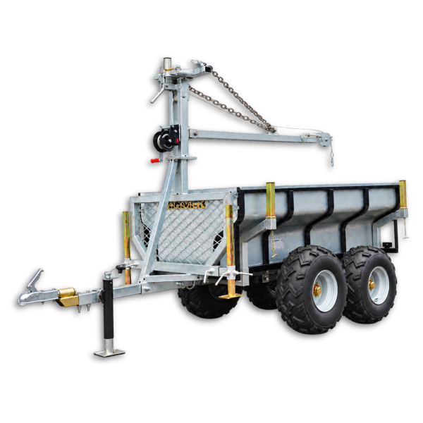 Forstanhänger für Quad mit Hebebühne (ATV) KD-T03D zum Holztransport 4FARMER