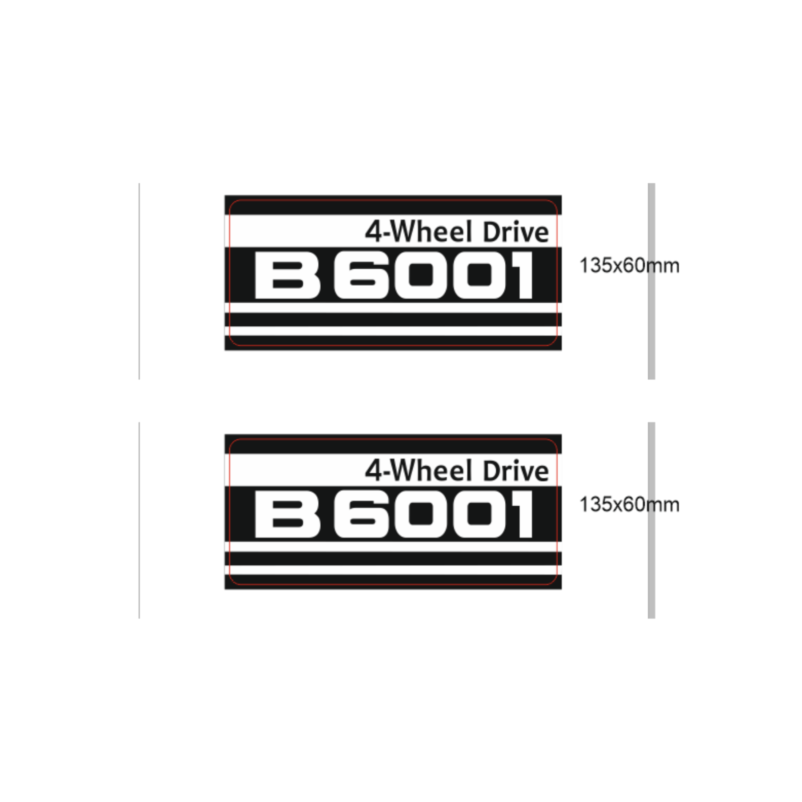 Autocollants Kubota B6001