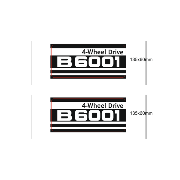 Autocollants Kubota B6001