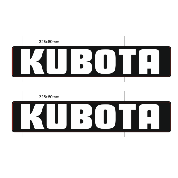 Samolepky Kubota B, Kubota B5000, B5001, B6000, B6001, B7000, B7001