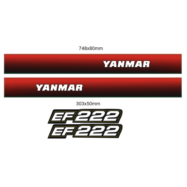 Naklejki Yanmar EF222 | Traktor.com.pl