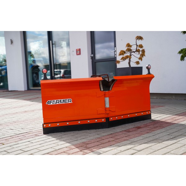 Pług do śniegu strzałkowy PK 150 cm, hydrauliczny, wyposażenie dodatkowe (TUZ) 4FARMER | Traktor.com.pl
