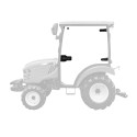 Szyba drzwi kabiny - prawa - Bartesko (nowy model) / LS Tractor / LS XJ25