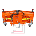 Arado de nieve PK de 150 cm, hidráulico, con enganche de tres puntos. 4FARMER | Traktor.com.pl