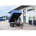 Remolque agrícola de dos ejes de 2,5 T con basculante eléctrico 4FARMER | Traktor.com.pl