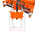 Hydraulický sněhový pluh Vario 180 cm (montážní deska) 4FARMER