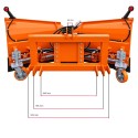 Pług do śniegu strzałkowy Vario 180 cm, hydrauliczny (TUZ) 4FARMER | Traktor.com.pl