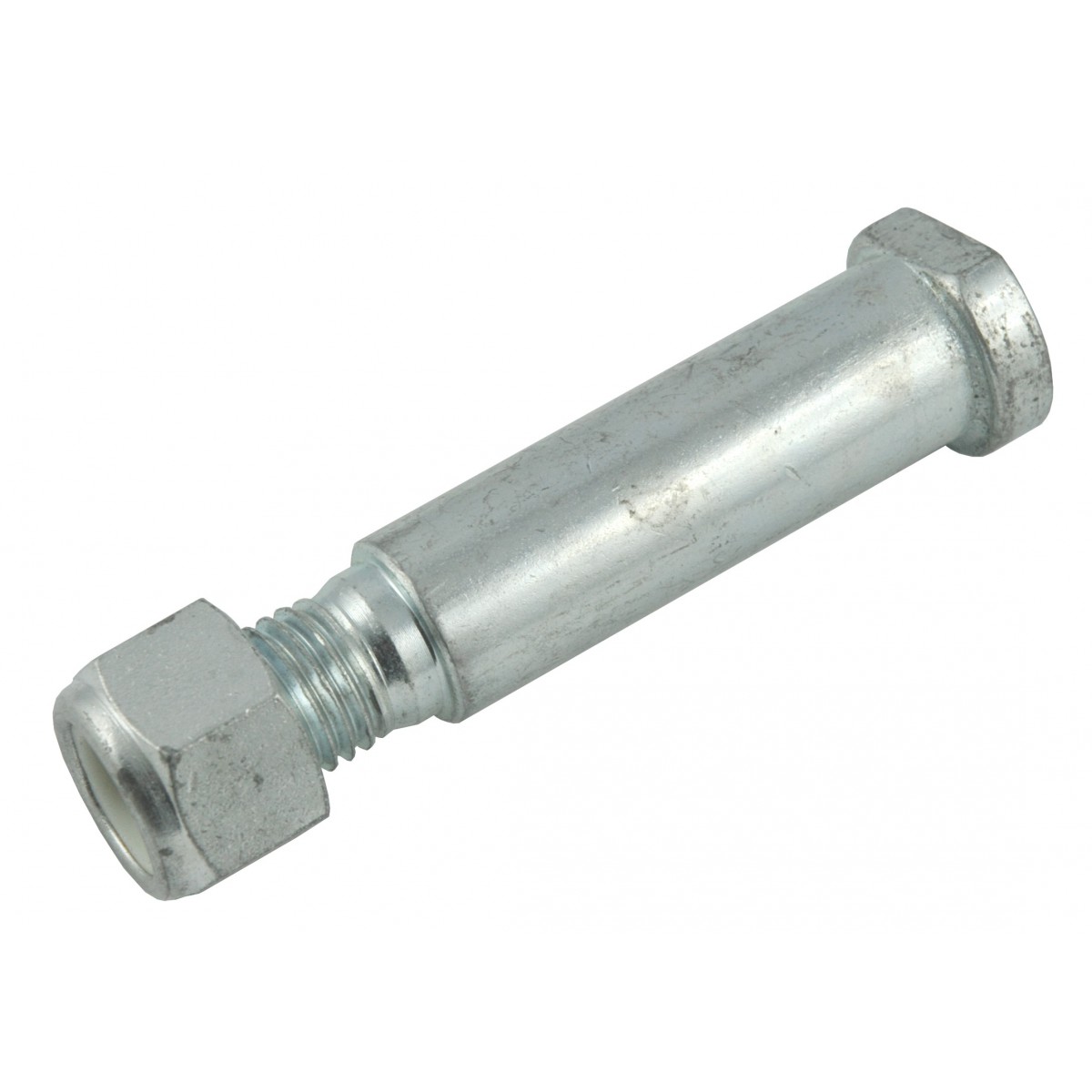 Pin with thread and nut 144 x 30 mm for the arm of the rear-side flail mower AGL125