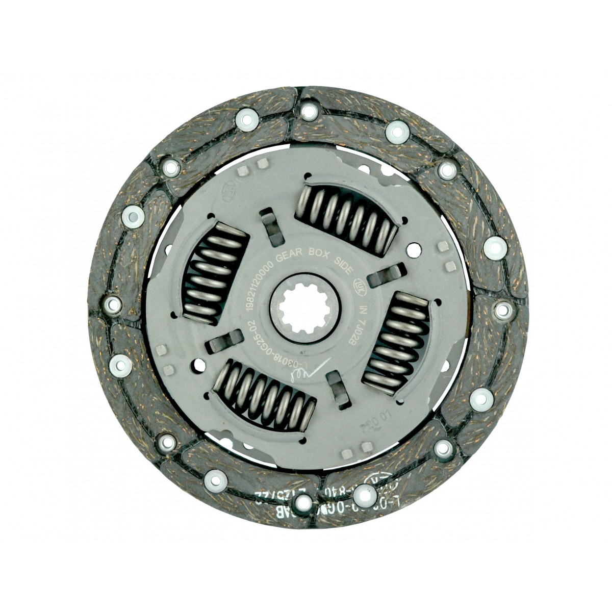 Disco de embrague / 7" / 180 mm / 10 dientes / Mitsubishi VST MT180 / MT224 / MT270 / 19821120000
