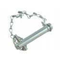 Cost of delivery: Pin CAT 1 19x127 mm with chain 32 cm and cotter pin