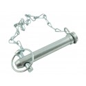 Cost of delivery: Pin CAT 1 19x138 mm with chain 32 cm and cotter pin