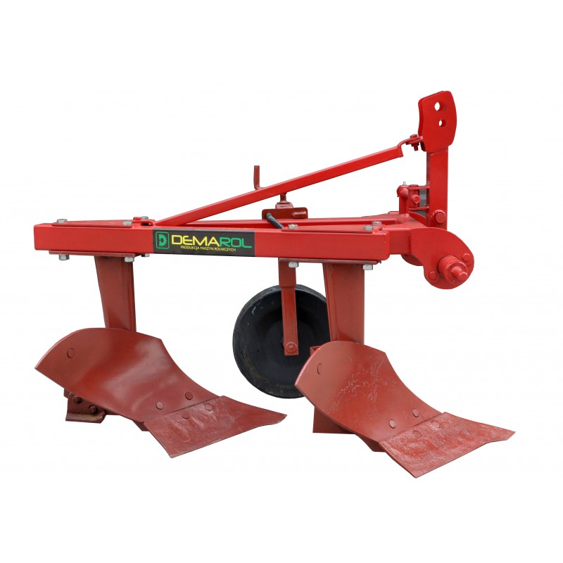 agricultural machinery - Two furrow plow with Demarol support wheel