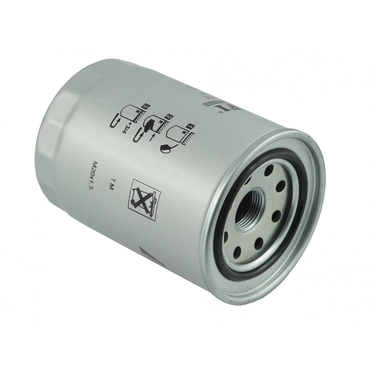 Hydraulic oil filter 80 x 120 mm, M20X1.5 Kubota HH670-37710, Iseki 1725-509-2200-0