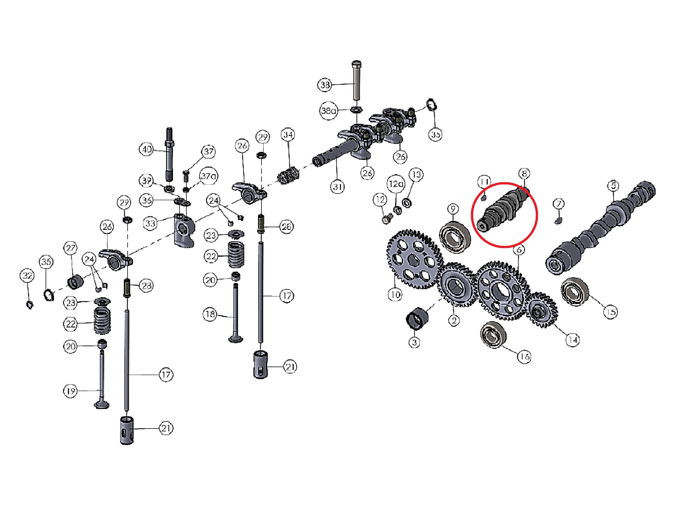 Arbre à Cames / Unité Actionneur Pour Machine Saeco Primea SUP030ND – Occasion
