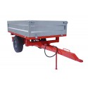 Cost of delivery: Single-axle agricultural trailer with Geograss trailer
