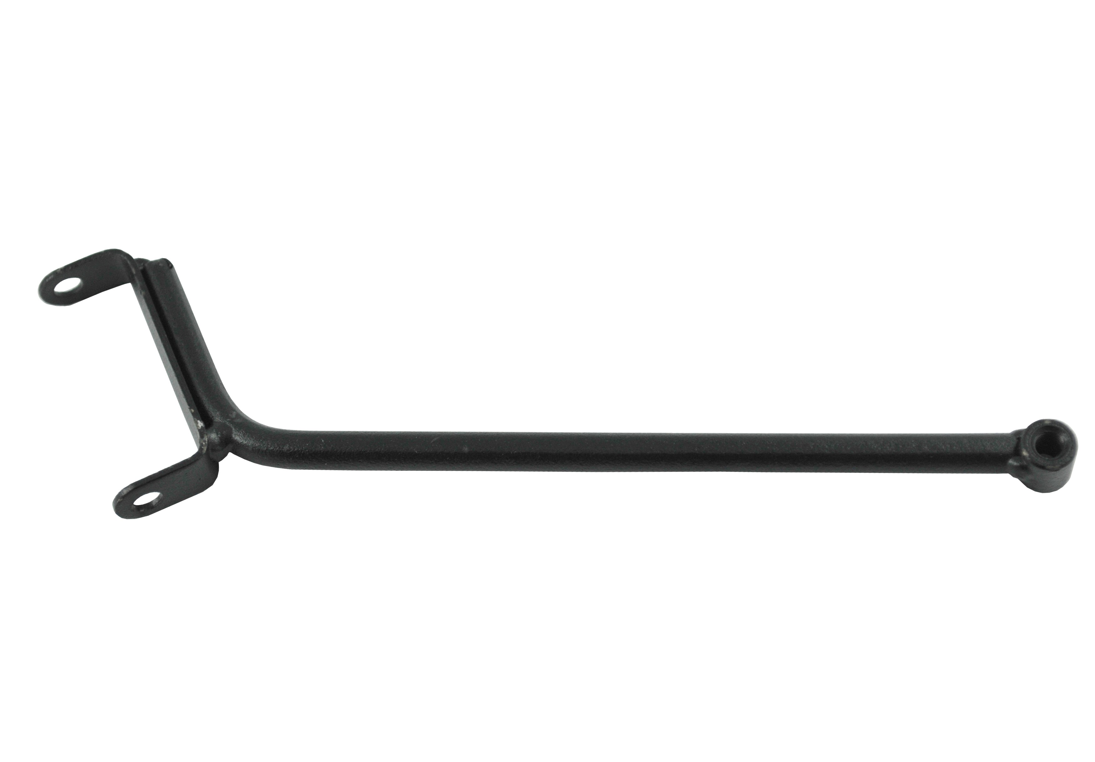Soporte Inferior Espejo Peterbilt LH - Aluminio Negro, Montaje Inferior, Lado Izquierdo, 1 Pieza, METAONE