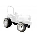 Cost of delivery: Sada travních kol a pneumatik (4 ráfky + 4 travní pneumatiky) pro traktory řady Mitsubishi VST