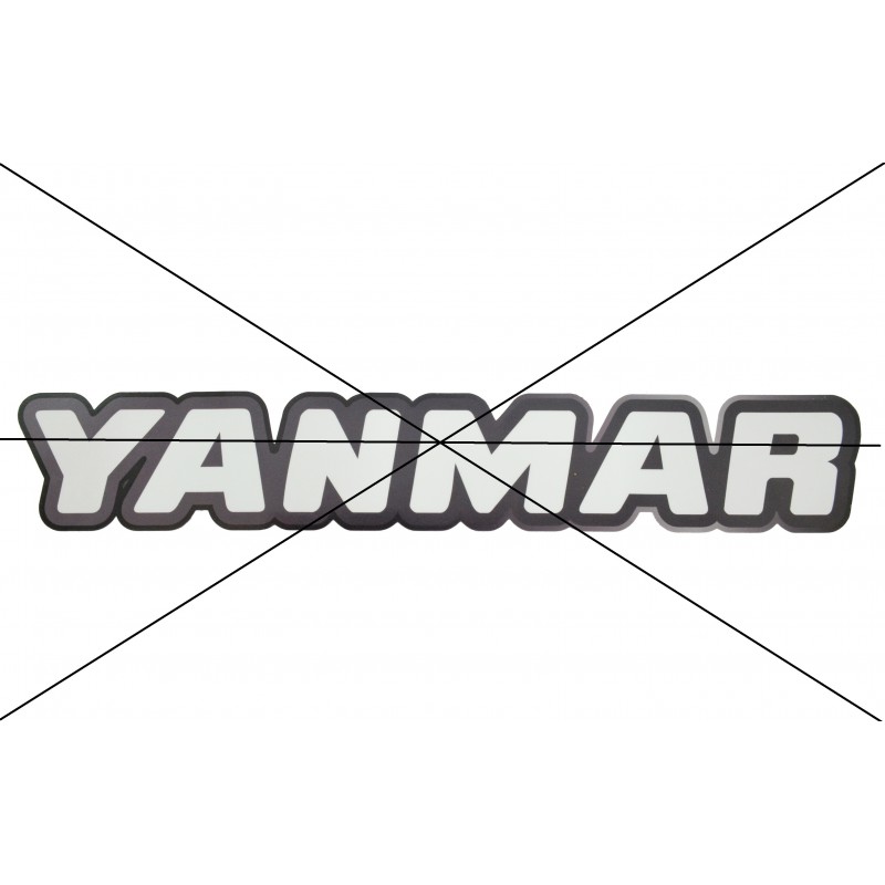 18 5000 wyniki tłumaczenia všetky produkty  - Nálepka YANMAR 48x285 mm