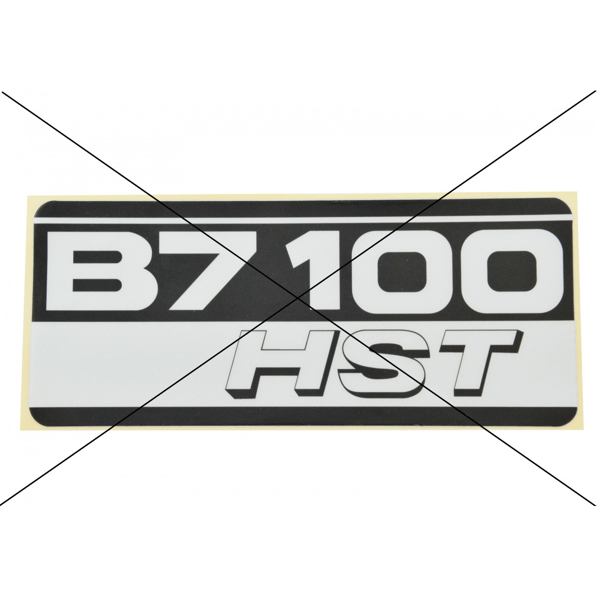 KUBOTA B7100 HST sticker 81x192 mm