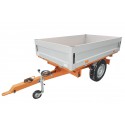 Cost of delivery: ALU Geograss single-axle agricultural trailer