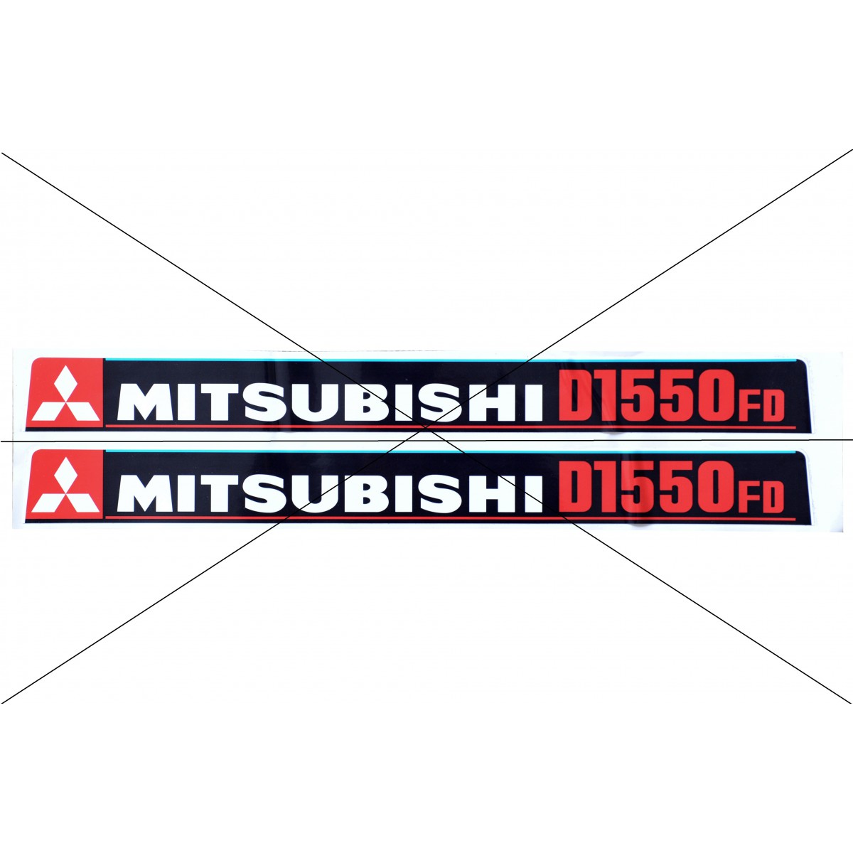 Mitsubishi D1550fd Decals Sticker