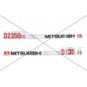 Cost of delivery: Autocollants de capot Mitsubishi D2350FD