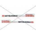 Cost of delivery: Autocollants de capot Mitsubishi D1650FD