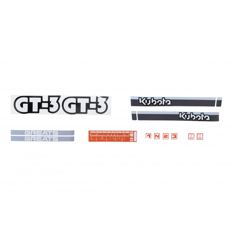 nálepky - Nálepky Kubota GT3