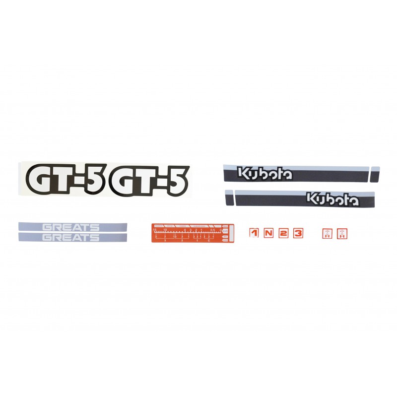autocollants - Autocollants Kubota GT5