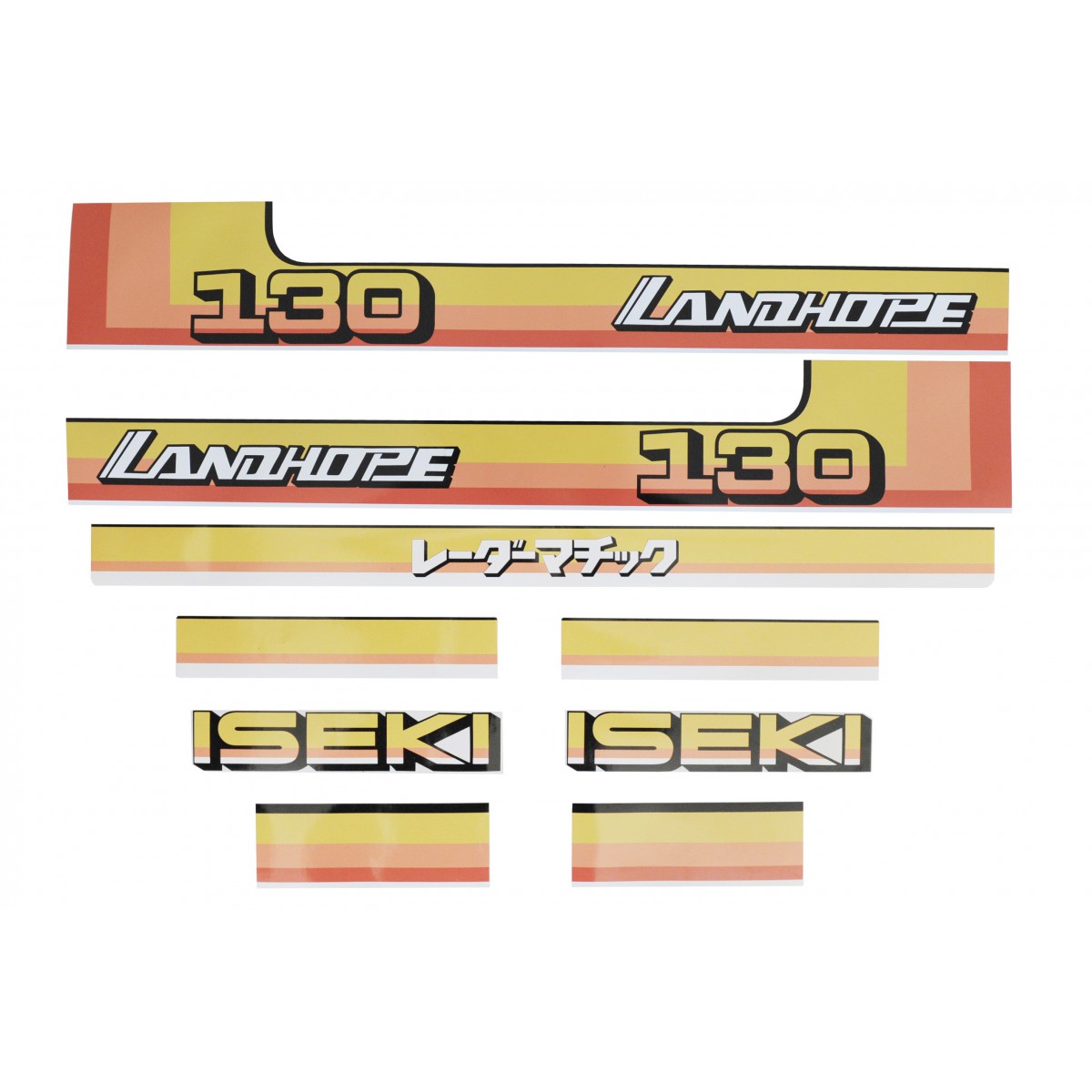 Iseki TU130 Landhope Stickers