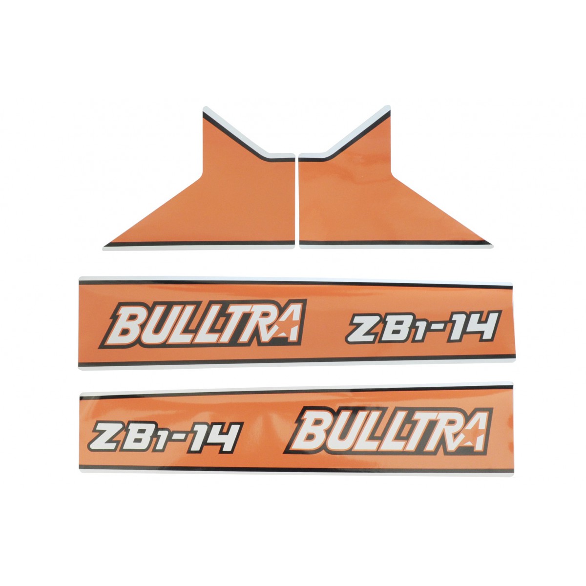 Kubota Bulltra B1-14, ZB1-14 stickers