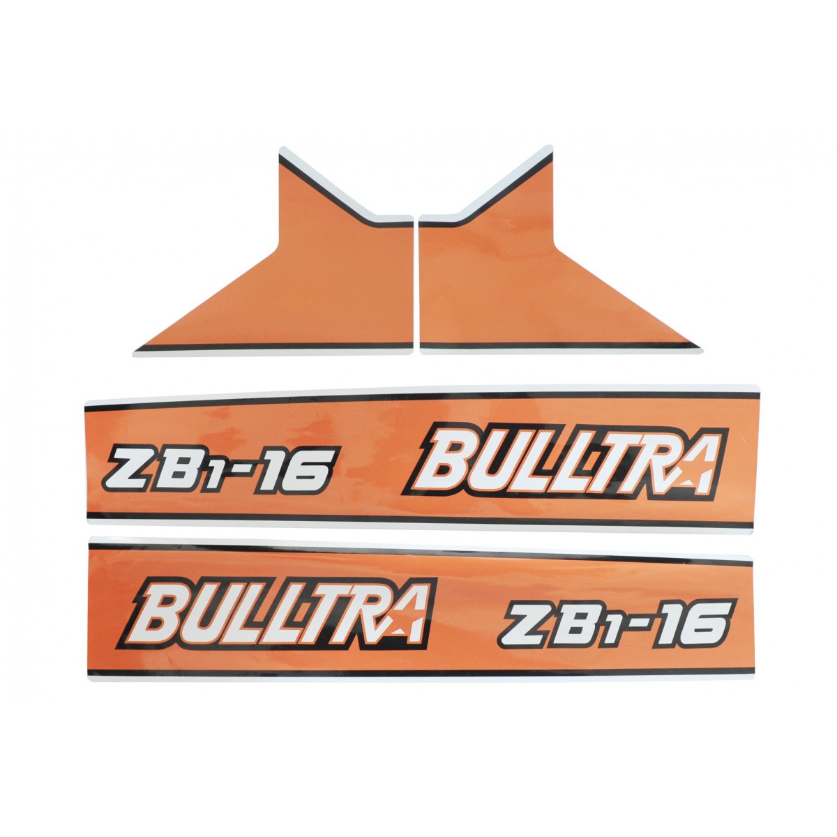 Kubota Bulltra B1-16, ZB1-16 stickers