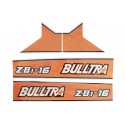Cost of delivery: Kubota Bulltra B1-16, ZB1-16 stickers